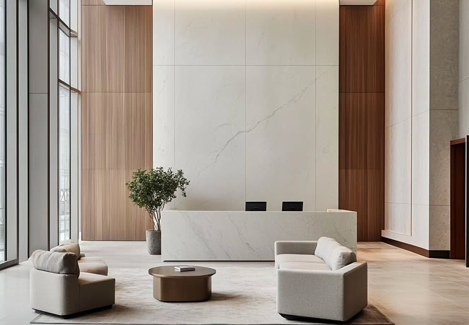 Reception lobby interior